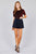 Ladies fashion plus size short sleeve crew neck metalic knit top