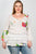 Ladies fashion plus size boho floral mix print lace ruffle hem top