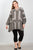 Ladies fashion plus size boho swing mix print tunic top
