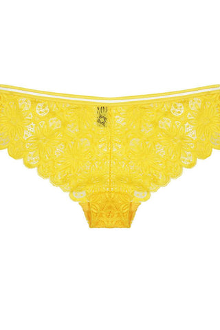 Lace bikini with mesh band