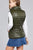 Ladies fashion plus size quilted padding vest