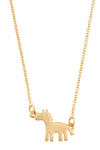 Horse pendant necklace