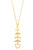 Fish bone pendant necklace