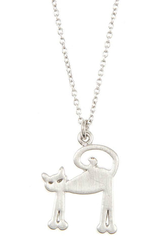 Cat pendant necklace