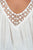 Ladies fashion plus size  boho lace crochet neck ombre top