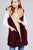Ladies fashion plus size open front w/hoodie faux fur soft fluffy vest