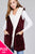 Ladies fashion plus size open front w/hoodie faux fur soft fluffy vest