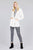 Ladies fashion plus size long sleeve open front w/hoodie faux fur fluffy jacket