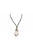 Pointed oval pendant necklace