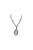 Pointed oval pendant necklace