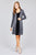 Ladies fashion plus size long sleeve open front side slit tunic length rayon spandex rib cardigan