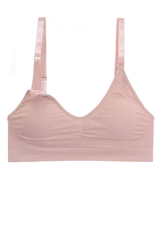 Seamless nursing bra