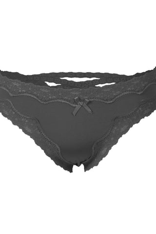 Sheer & super caged lace back bikini