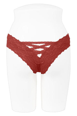 Sheer & super caged lace back bikini