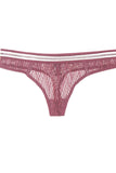 Pattern lace thong