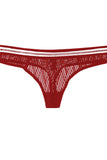 Pattern lace thong