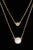 Round crystal gem pendant necklace