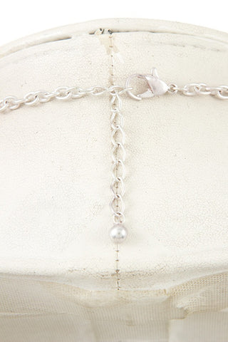Double layered heart pendant charm necklace set