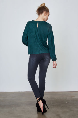 Ladies fashion velvet laced up top - merchandiserus2