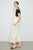 Ladies fashion double v neck wide leg jumpsuit