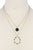 Beaded teardrop shape layered necklace