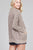 Ladies fashion plus size dolmen sleeve open front surplice back construction sweater cardigan