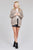 Ladies fashion plus size dolmen sleeve open front surplice back construction sweater cardigan