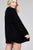 Ladies fashion plus size dolmen sleeve open front surplice back construction sweater cardigan