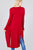 Ladies fashion plus size long sleeve open front side slit long length rayon spandex rib cardigan