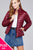 Ladies fashion plus size long sleeve quilted padding jacket