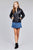 Ladies fashion plus size long sleeve quilted padding jacket