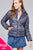 Ladies fashion plus size long sleeve quilted padding jacket