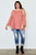 Ladies fashion plus size cold shoulder back keyhole top