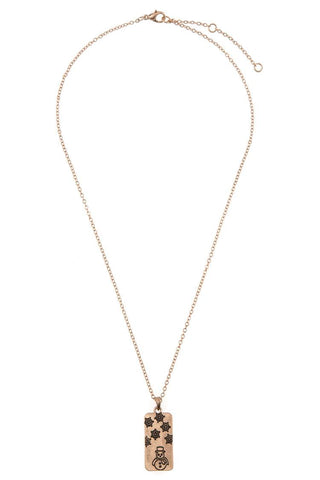 Etched snowman with snowflakes pendant necklace