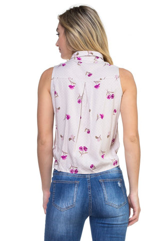 Sleeveless front tie shirt - merchandiserus2