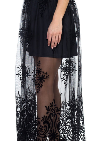 Mesh illusion maxi dress - merchandiserus2