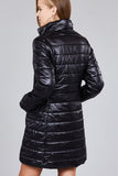 Long sleeve quilted long padding jacket - merchandiserus2