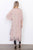 Taupe crochet trim long kimono - merchandiserus2