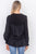 Contrast woven ruffle sleeve round neck top - merchandiserus2