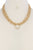 Pearl pendant multi strand short necklace
