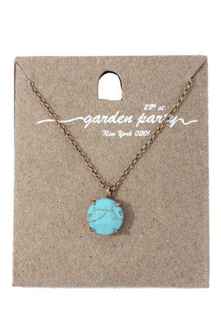 Circle shape pendant necklace