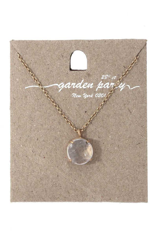 Circle shape pendant necklace