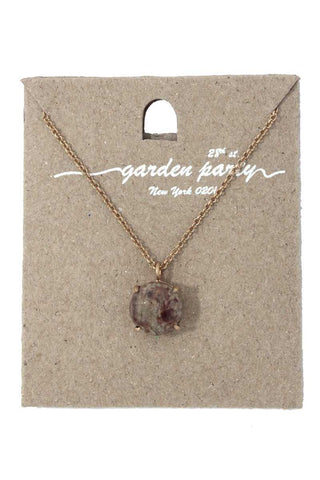 Circle shape pendant necklace