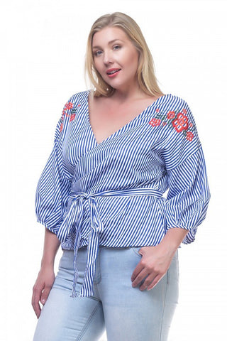 Floral stripe shirts