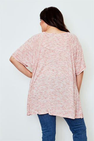 Plus size drop shoulder top