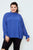 Plus size high neck ruffle long sleeve top