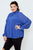 Plus size high neck ruffle long sleeve top