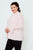 Plus size high neck ruffle long sleeve top