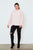 Plus size high neck ruffle long sleeve top