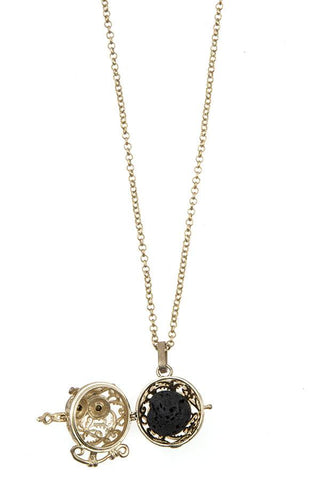 Owl cut out pendant necklace